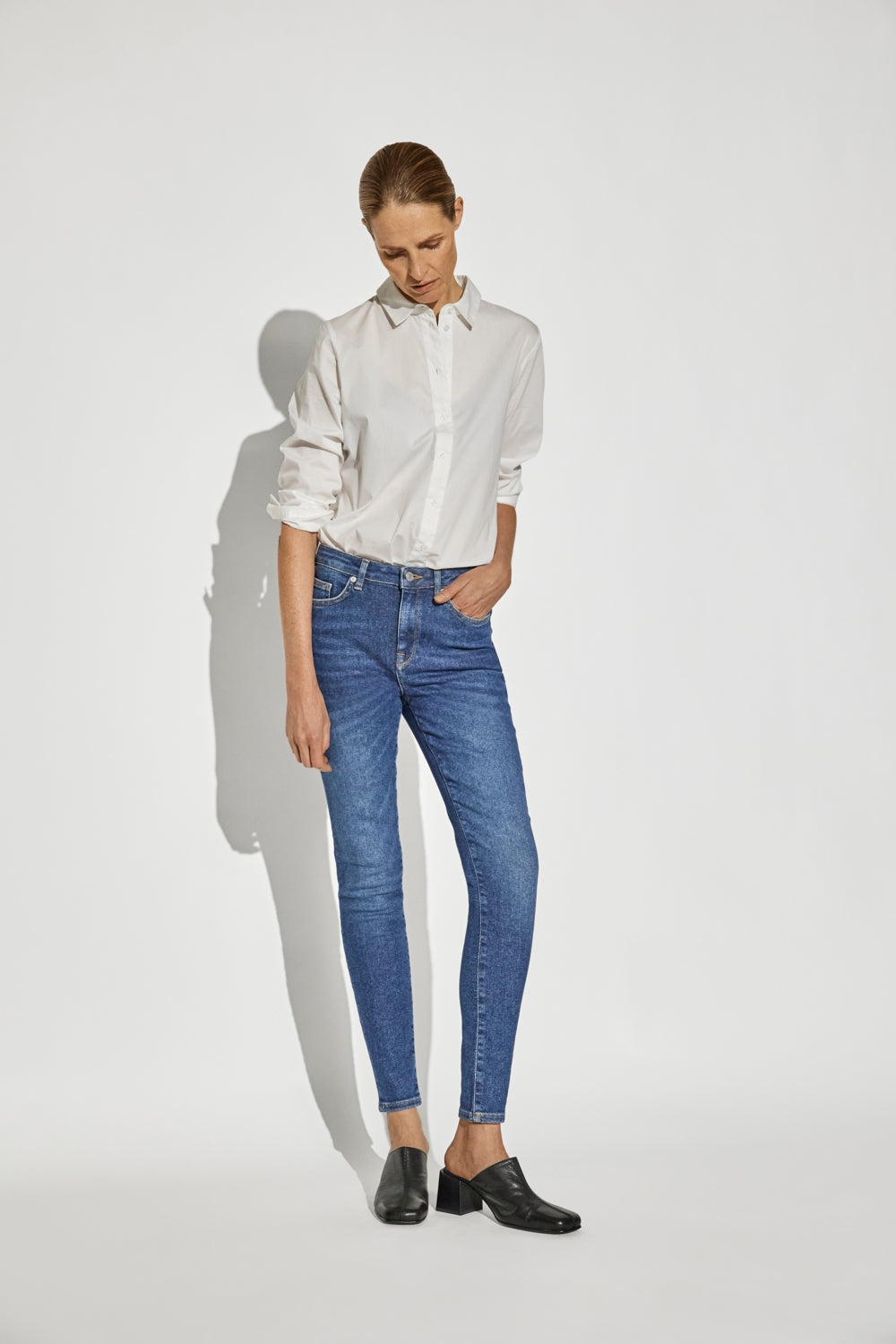 Sophia Jeans - Blå/ Dark Blue Denim